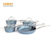 8pcs   Forged aluminium cookware set Non-stick