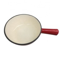 Eco-friendly easy control to cook  food cast iron enamel skillet frying pan cookware