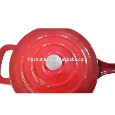 Hotsale ceramic casserole with lid and hand