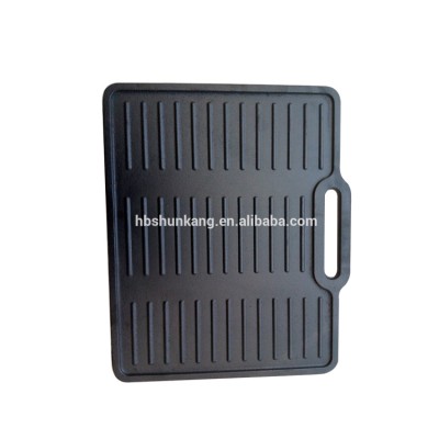 outdoor korea style non-stick cast iron bbq grill pan