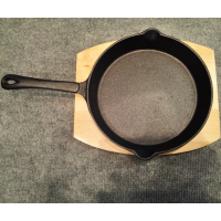 LFGB&FDA Pre-seasoned cast iron round 3pcs frypan 6.5"/8"/9"/10.5"