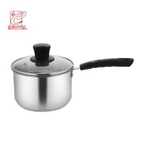 Eco-friendly manufacturer cooking stainless steel saucepan cookware milk pot