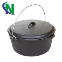 cast iron dutch oven with iron cover 9QT