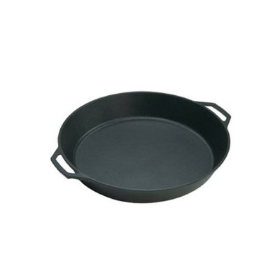 Wellness Cast Iron Pizza Pan With Two Steel Handle