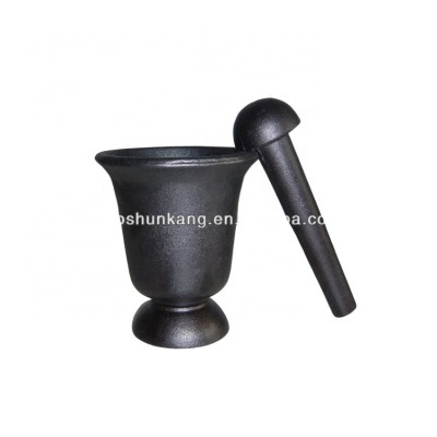 cast iron vegetable oil garlic pestle